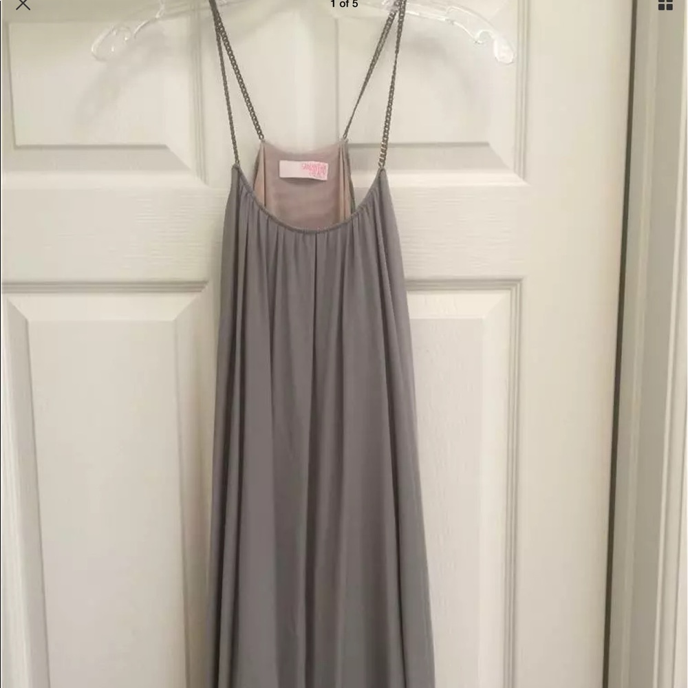 SAMANTHA TREACY NWT SIZE 2 TAN DOUBLE TIERED DRESS